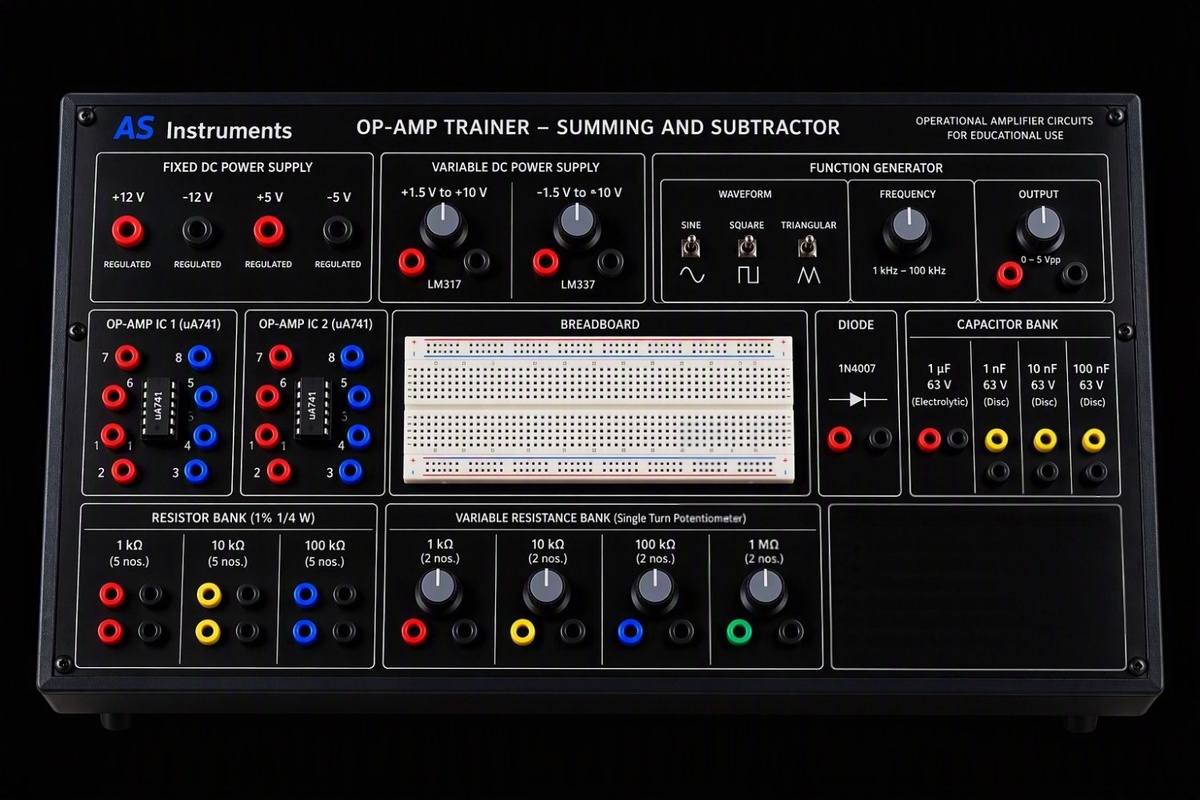 Op-Amp Trainer – Summing & Subtractor