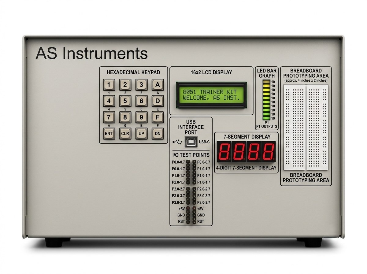 8051 Microcontroller Kit for Programming & Interfacing